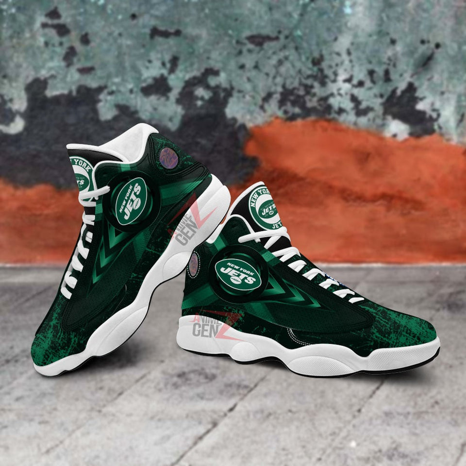 New York Jets Air Jordan Sneakers 13 NFL Custom Sport Shoes