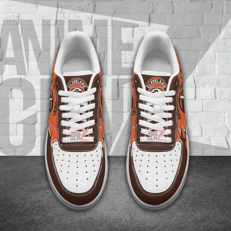 Cleveland Browns Air Sneakers NFL Custom Sports Shoes