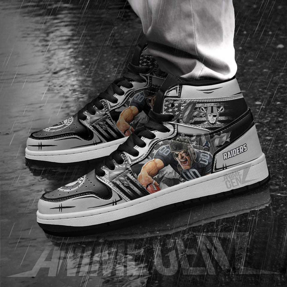 Las Vegas Raiders JD Sneakers NFL Custom Sports Shoes