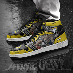 Los Angeles Rams JD Sneakers NFL Custom Sports Shoes