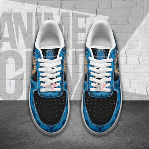 Detroit Lions Air Sneakers Mascot Thunder Style Custom NFL Sport Shoes