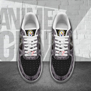 Pittsburgh Steelers Air Sneakers Mascot Thunder Style Custom NFL Sport Shoes