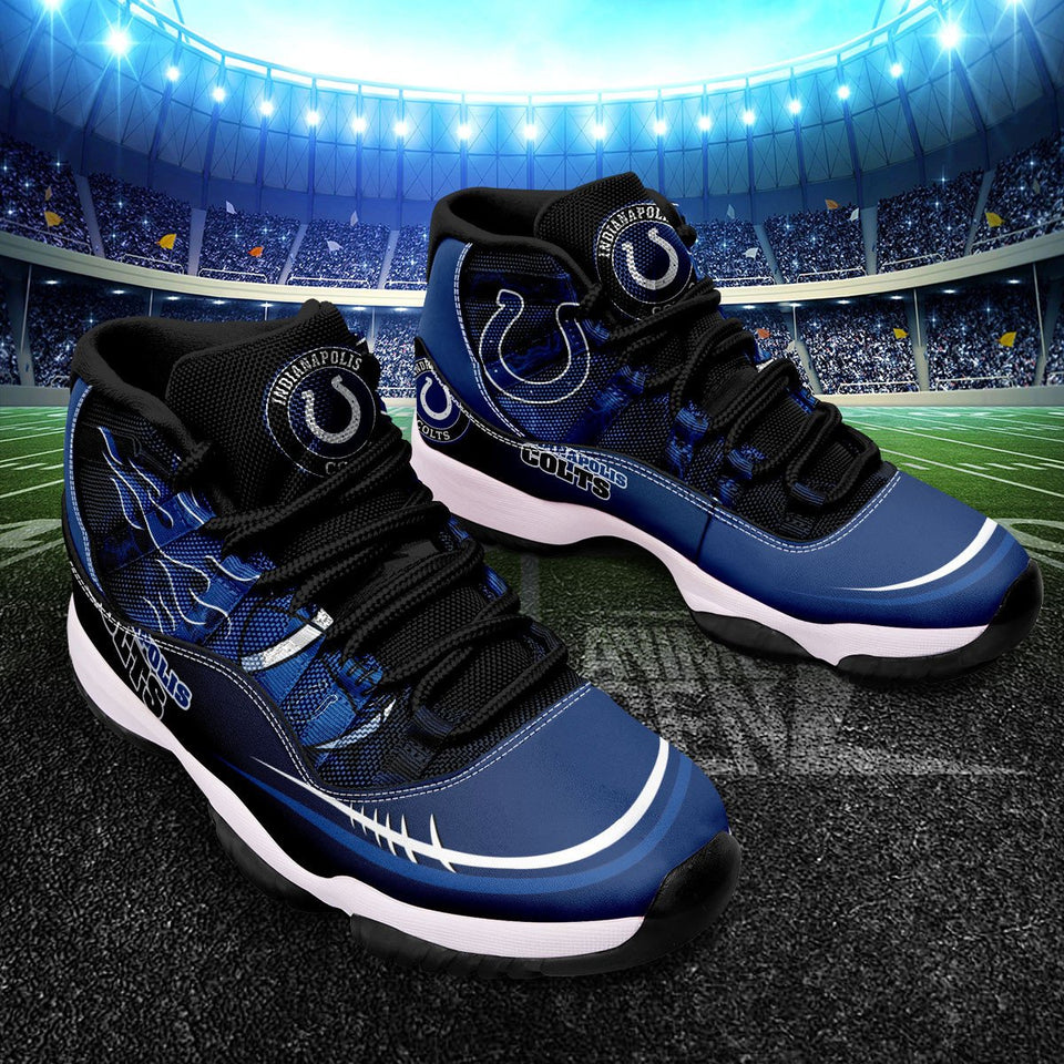 Indianapolis Colts Air Jordan 11 Sneakers NFL Custom Sport Shoes