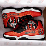Cincinnati Bengals Air Jordan 11 Sneakers NFL Custom Sport Shoes