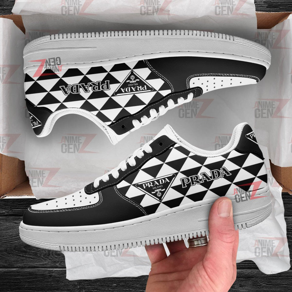 Prada Air Force Sneakers Custom Fashion Brand Shoes