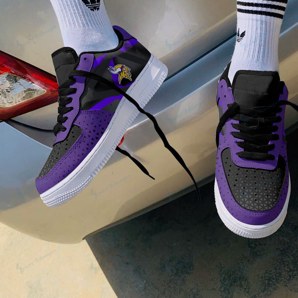 Minnesota Vikings NFL Air Low-Top Sneakers Shoes For Men And Women